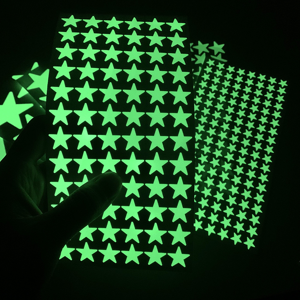 Stern leuchtende Aufkleber für Kinderzimmer Wand kreative Dekoration fluoreszierende Aufkleber für Schlafzimmer Wohnzimmer Wandaufkleber
