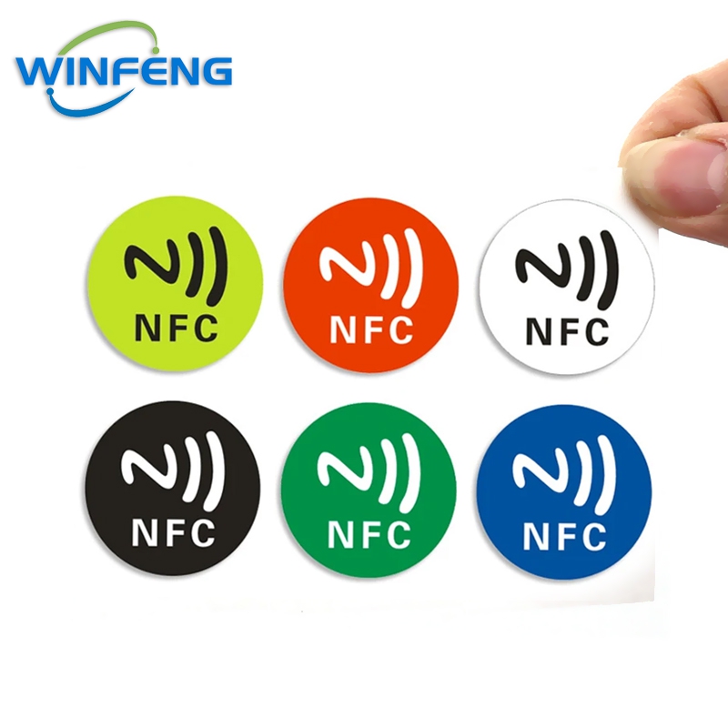 6 шт./компл., наклейка NFC-тег, программируемая перезаписываемая RFID-метка 13,56 МГц, RFID-метки Ntag 213, чип NFC для мобильного телефона Samsung, NFC-оплата