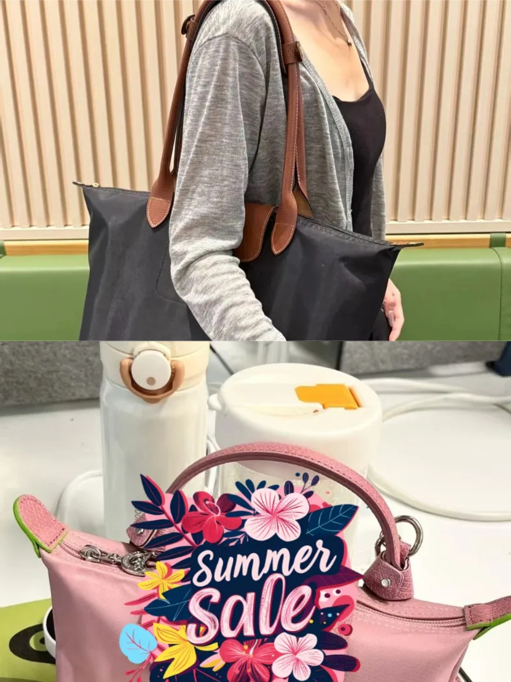 Bolso Tote Plegable Y2K para Mujer 2026, Bolso Tote Clásico para Mujer, Bolso de Nylon Ecológico e Impermeable