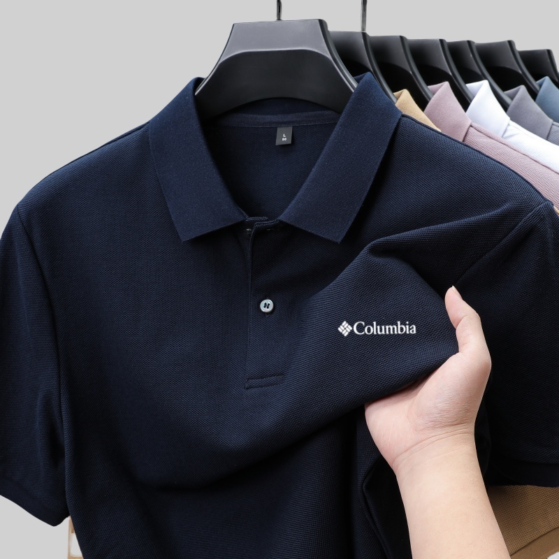 เสื้อโปโลแขนสั้นผู้ชายผ้าฝ้ายแท้ 100% สำหรับฤดูร้อน ดีไซน์หรูหรา ระบายอากาศได้ดี แบรนด์ดีไซเนอร์ระดับไฮเอนด์ ปักลายอย่างประณีต