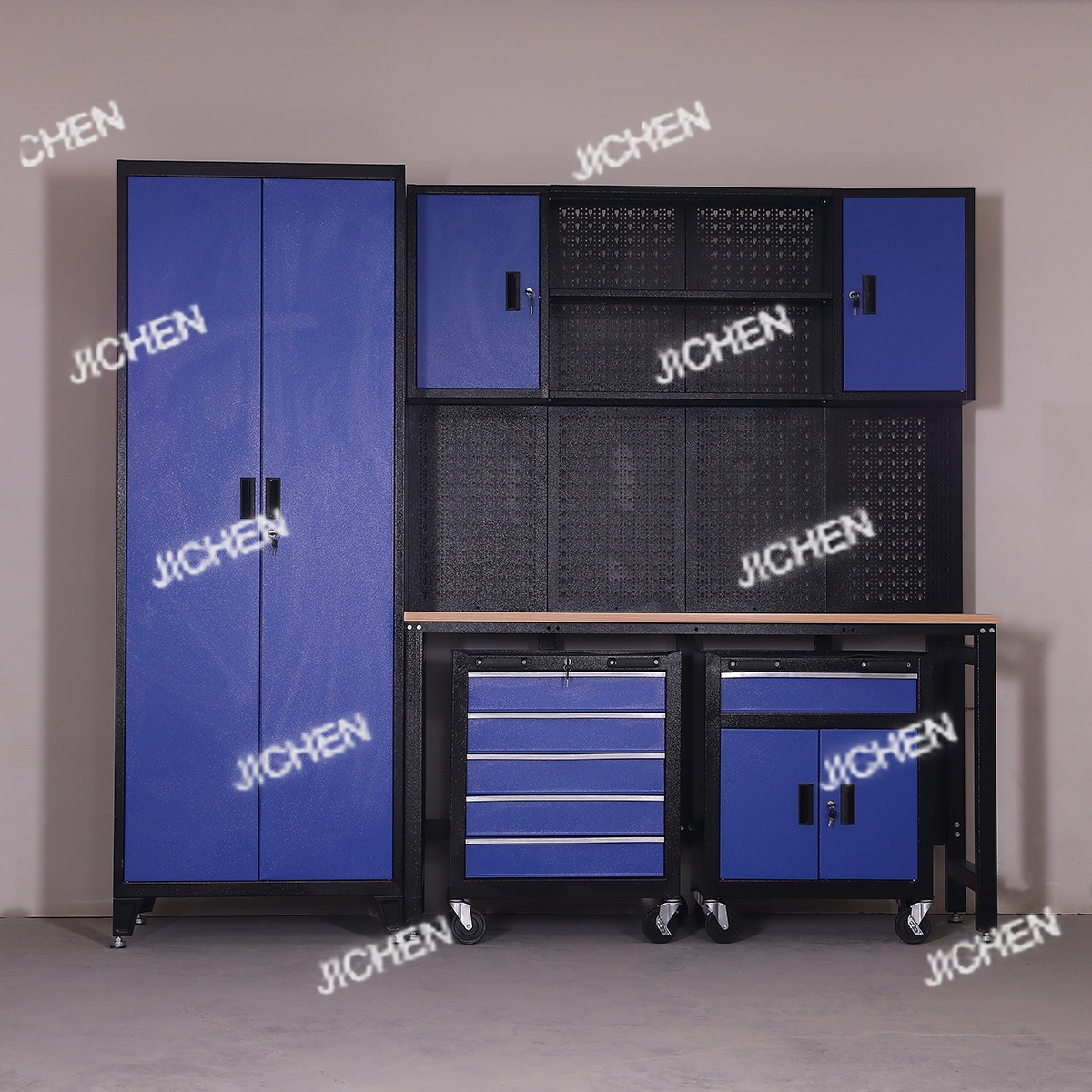 DepositAuto Repair Combination Tool Cabinet Large Capacity Thickened Multifunctional Workshop Drawer Type Hole Board Workroom