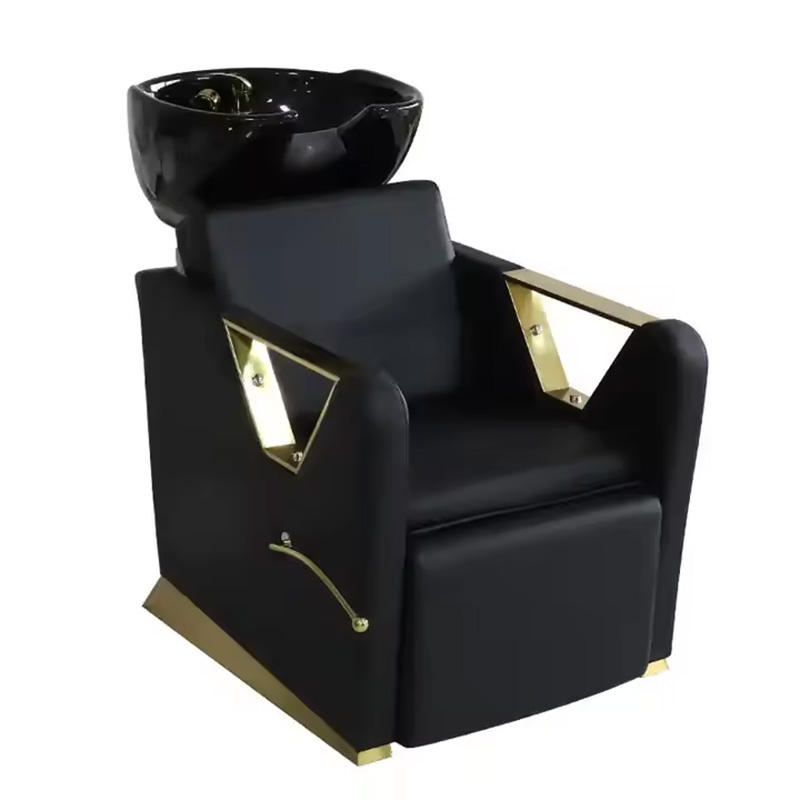 High Quality Manual Leg Lift Shampoo Bed with Customized Color Shampoo Chair for Salon Shop