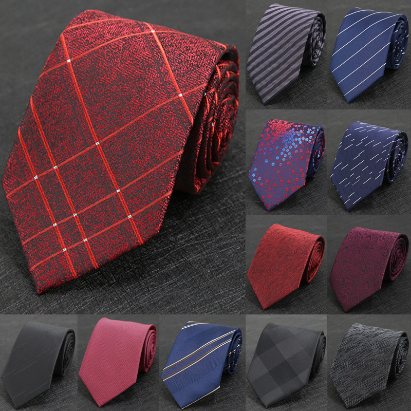 100 style poliester 8cm krawat dla mężczyzn spotkanie biznesowe Gravatas męskie formalne paski stałe do krawata i koszuli akcesoria formalna sukienka