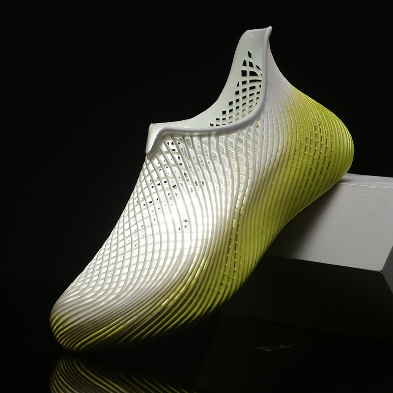 3D-geprinte outdoor vrijetijdsschoenen, ademend, zomerse, uitgeholde bijenraatdesign, strand-casual schoenen, sportieve rubberen buitenzool, EVA bovenwerk