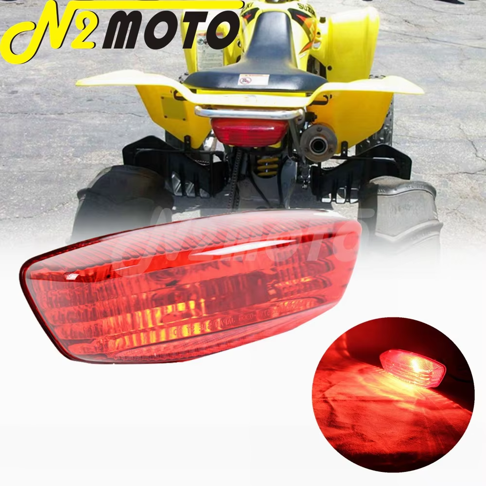 Ensemble de feux de freinage rouge, feu arrière pour Suzuki ATV LTF 250 LTZ 250 LTA 400 LTZ 400 LTF 400 LTA500F OZARK QUADSPORT EIGER VINSON