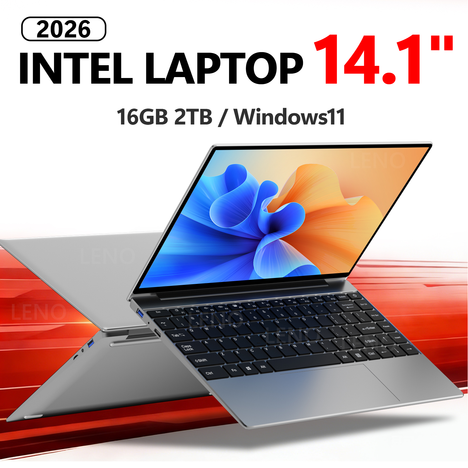 LENO 14,1 "portátil 16GB RAM 2TB SSD Windows 11 Intel N3700 Ultra delgado Notebook Gamer 1920*1080 pantalla Oficina estudio ordenador PC