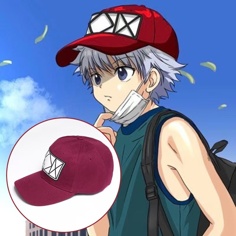 Anime Hunter x Hunter Killua Zoldyck Cosplay Baseball Cap Erwachsene Unisex Stickerei Hut Einstellbar