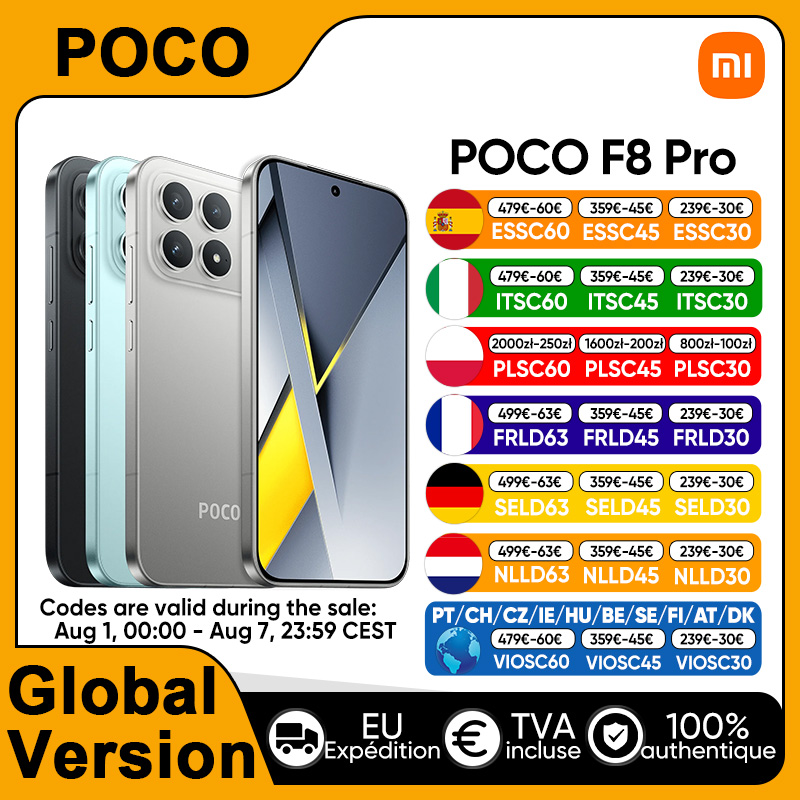 Algemene versie POCO F8 Pro 5G smartphone Leeuwebek ®   8 Elite 6,59" oogzorg AMOLED-display 6210 mAh 100 W HyperCharge IP68 NFC