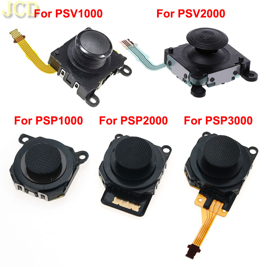 Jcd para psp1000 psp2000 psp3000 fino 3d analógico joystick controlador polegar vara substituição para psp psvita ps vita 1000 2000 3000