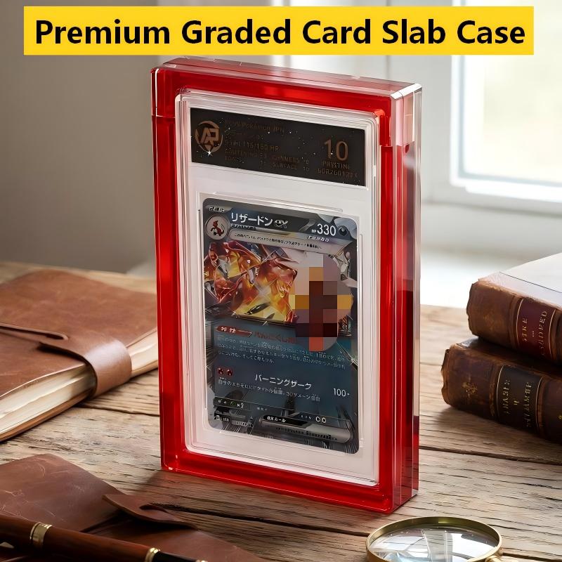 Estojo Protetor de Cartões Acrílico de Alta Qualidade Compatível com Cartões PSA BGS CGC TCG