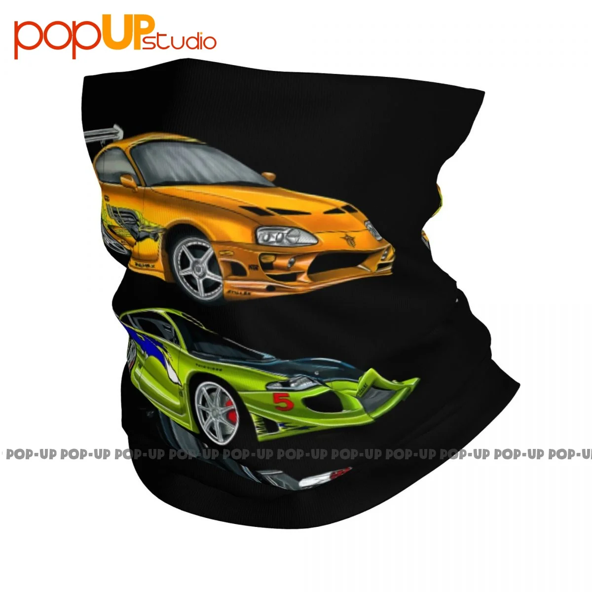Carros Pescoço Gaiter Bandana Lenço, Máscara Facial, Rápido e Furioso