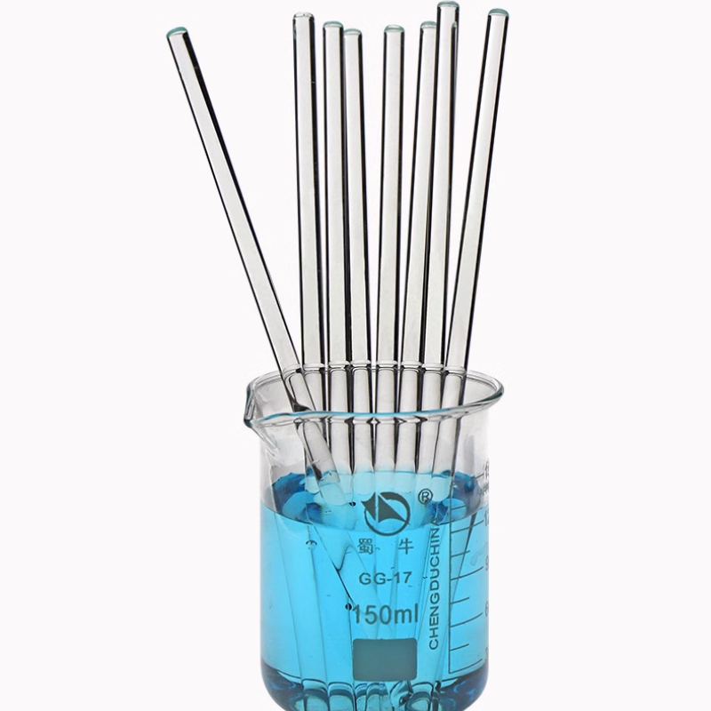 5pcs 10pcs Lab Borosilicate Glass Stirring Rods Agitator Stirrer