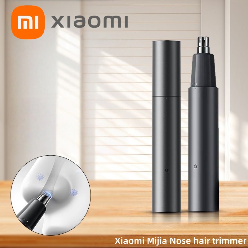 NOWY Elektryczny trymer do nosa Xiaomi Mijia z antybakteryjną powłoką, przenośny, bezbolesny trymer do włosów w nosie i uszach, 6500 obr./min.