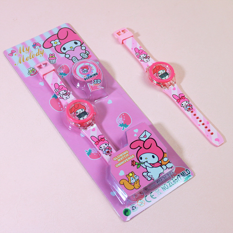 Olá kitty relógios meninas luminosa sanrio kuromi crianças relógio de presente relógio de pulso relogio feminino reloj nina