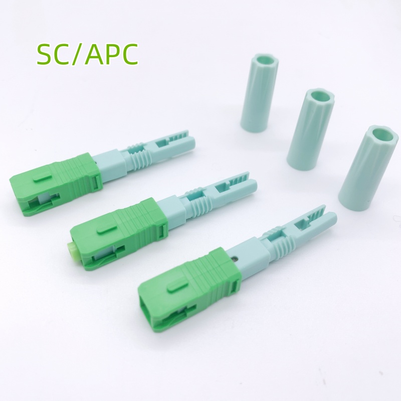 ใหม่ SC APC SM Single-Mode Optical Connector เครื่องมือ FTTH Cold Connector เครื่องมือ SC UPC Fiber Optic Fast Connector
