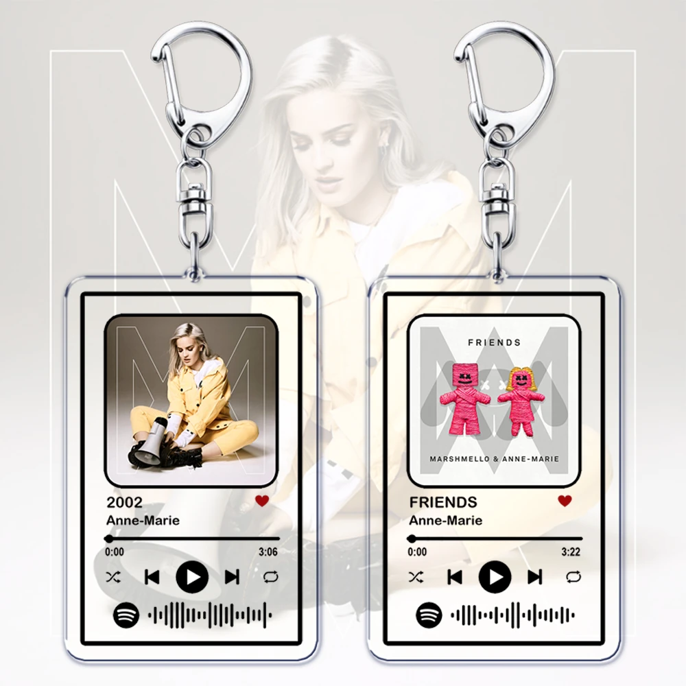 Heiße Sänger Musik Schlüssel anhänger für Frauen Tasche Zubehör 2002 schreiben Sie die Stars unsere Song Playlist Keying Schmuck Fans Freunde Geschenke