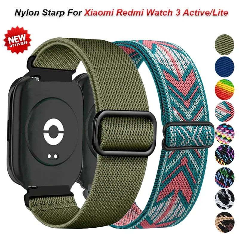 Pasek nylonowy do zegarka Redmi 3 Active/Lite Band elastyczna wymienna opaska na nadgarstek bransoletka Correa pas do zegarka Redmi 3 Lite