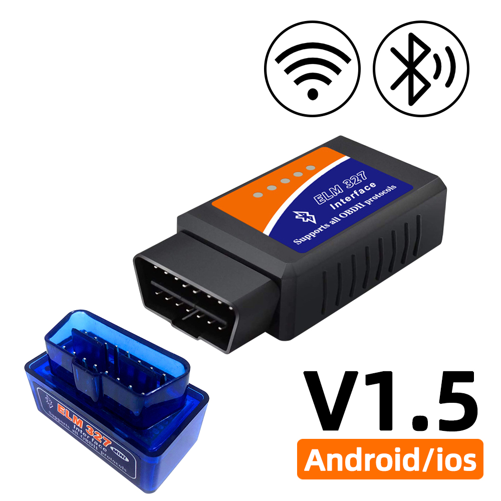 OBD2 сканер ELM327 автомобильный диагностический детектор инструмент для считывания кодов V1.5 WIFI Bluetooth OBD 2 для IOS Android инструменты для ремонта автосканирования