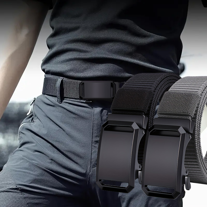 Cinturón táctico militar: cinturón de accesorios deportivos multifuncional de liberación rápida genuina de alta calidad para hombres y mujeres
