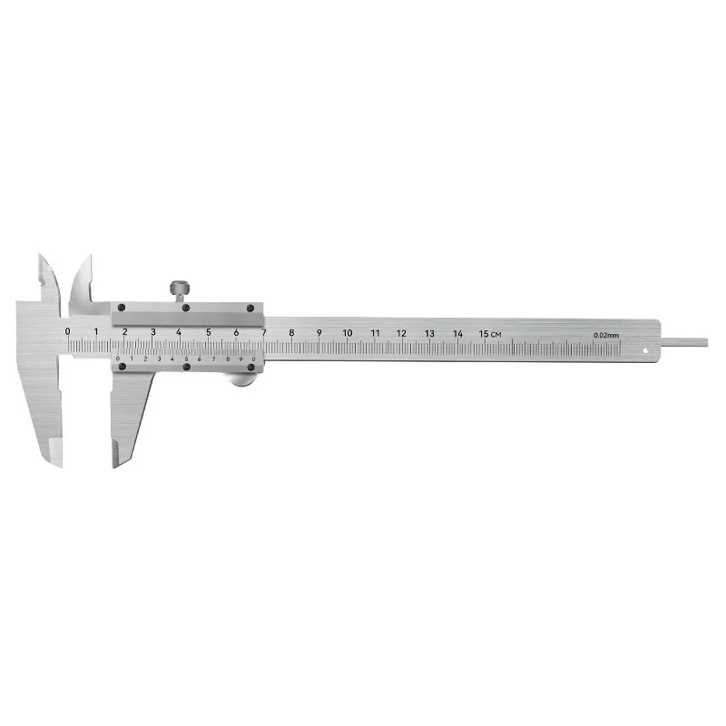 Professioneller Industrie-Schiebemesser 0-150mm Edelstahl Präzisionsmessgerät Vierfach Verwendbar Metrisches Präzisionsmesswerkzeug