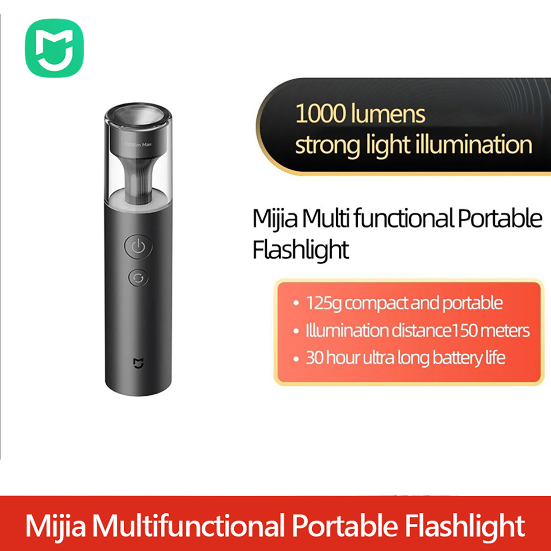 Mijia LED懐中電灯 多機能雰囲気ライト 充電式 3100mAh 1000ルーメン IP65 非常灯 アウトドア