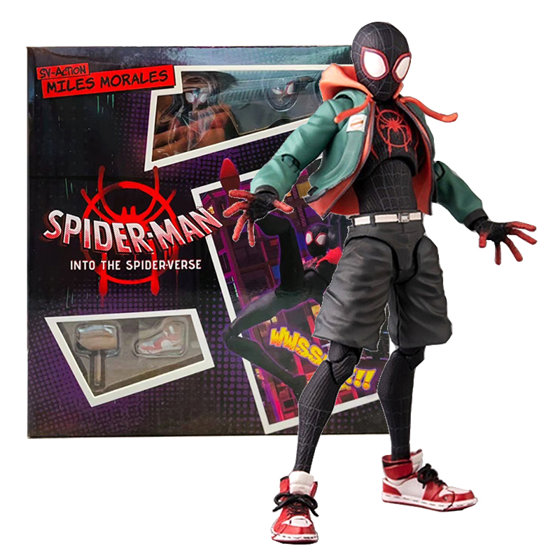 スパイダーマンのアクションフィギュアコレクション,スマイル・モルレス,センシネル,マーベルスパイダーマン,スパイダーバース,モデルのおもちゃ