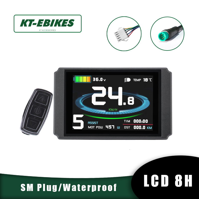 KT Ebike Kunteng LCD8S LCD8H LCD8 Color E Bike Electric Bike Bicycle Display Conversion Kit Accessories KT LCD 8 Display