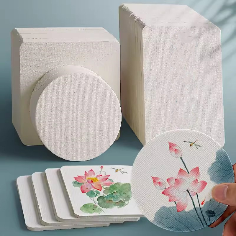 Watercolor Paper Square/Round 300g 25 sheets Professional Water Color Paper Postcard For Painting School Supplies