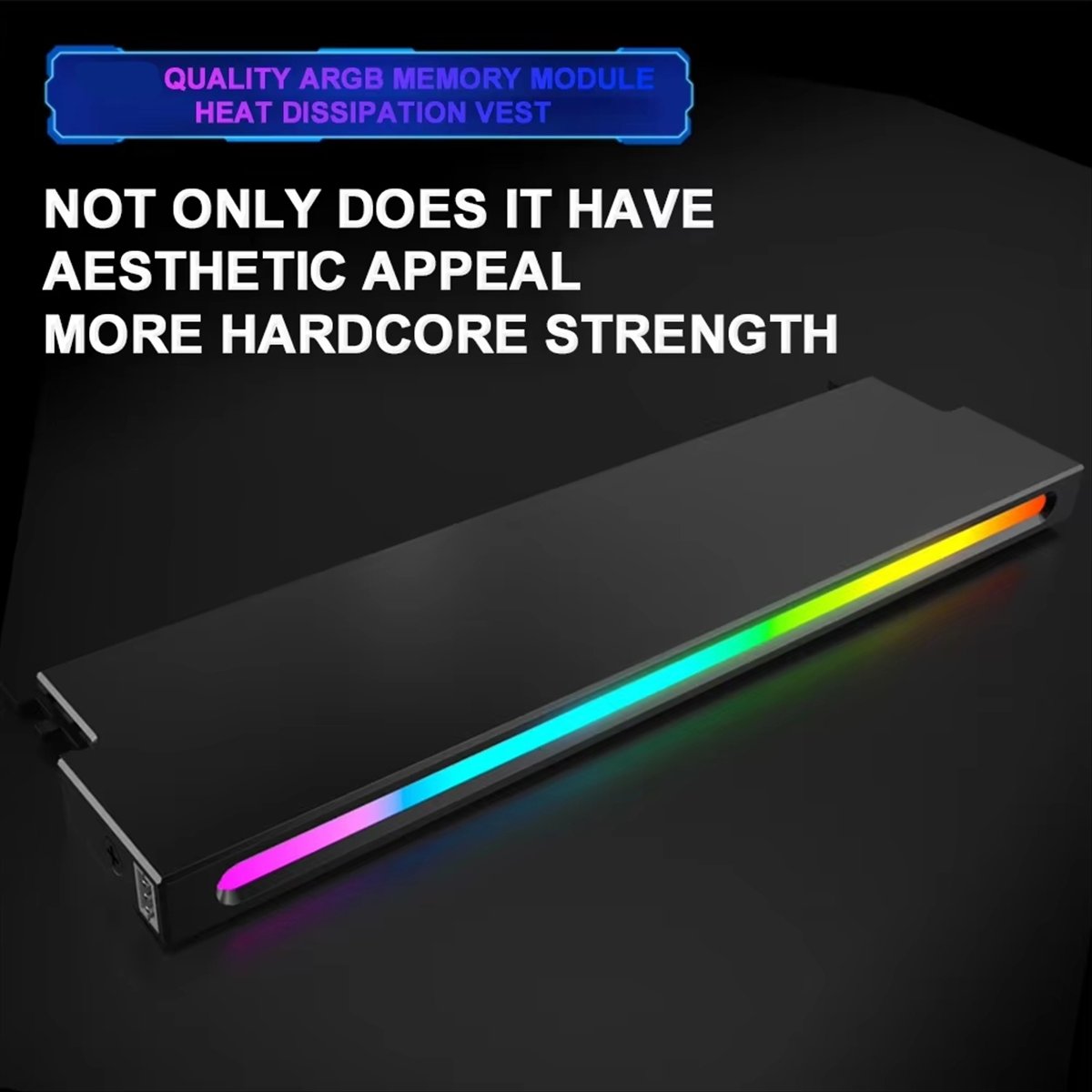 Moduł pamięci A99Z Radiator 5V 3PIN ARGB AURA Sync Aluminiowy Radiator Chłodzący DDR3 DDR4 DDR5 do Komputera Stacjonarnego B