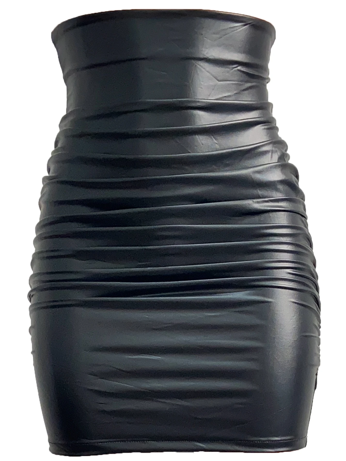 Vrouwen Sexy Pu Rok Lady Skinny Hightaille Zwarte Faux Leren Korte Rok