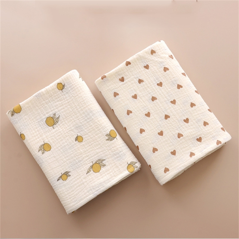 อัพเกรด Muslin Swaddle ผ้าห่มผ้าฝ้าย Muslin Square ขนาดใหญ่ Muslin Swaddles Muslin สำหรับทารกเด็กหญิงเด็กชาย QX2D