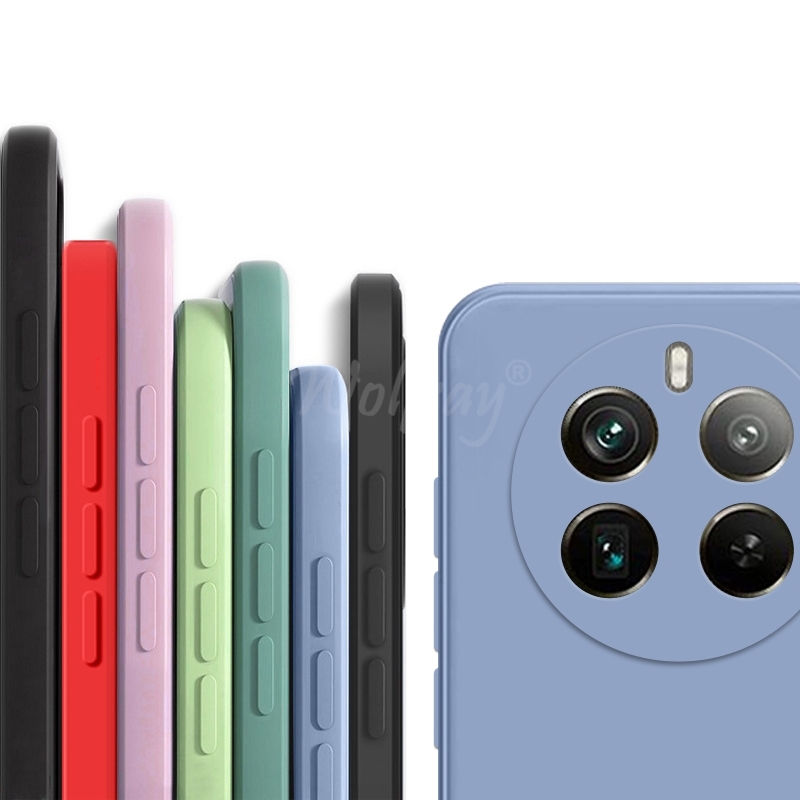 สําหรับRealme 12 Pro PlusกรณีซิลิโคนธรรมดายางTPU ProtectorกรณีRealme 12 Pro PlusกรณีRealme 12 Pro Plus