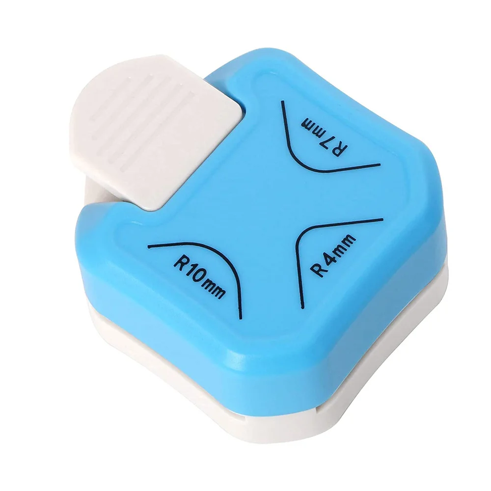 Cortador de esquina 3 en 1 para tarjetas de álbum de recortes, diseño de plástico y Metal, cortador de esquina artesanal para papel de 4mm/7mm/10mm
