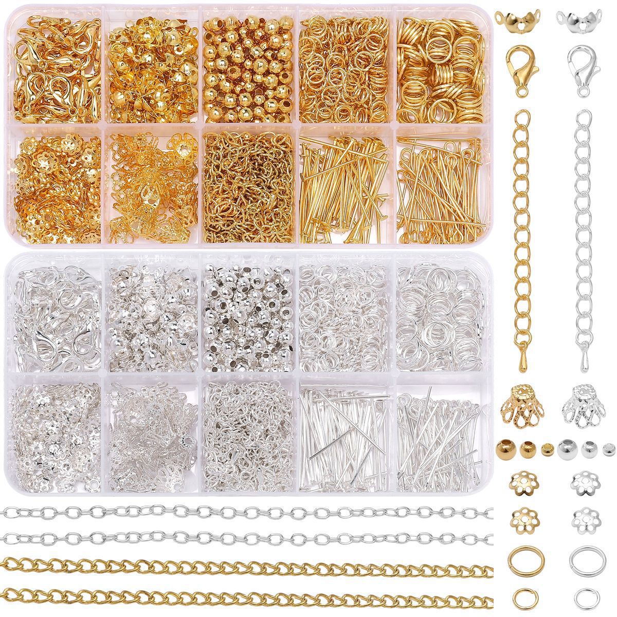 1Set/Bag Jewelry Making Starter Kit Earrings Necklace Findings DIY Beads Jewelry AccessoriesSuitable For Adults And Beginners
