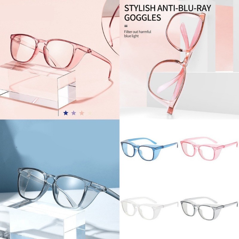 Gafas de seguridad antiniebla, gafas protectoras, protectores laterales, protección contra luz azul, gafas para hombres y mujeres, gafas de lectura Gla