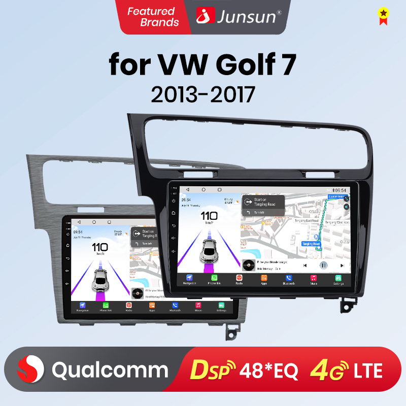 Junsun Android13 Qualcomm 8 Core Draadloze Carplay Voor Apple Android Auto Auto Radio Voor Vw Golf 7 2013-2017 Autoradio Gps Fm Rds
