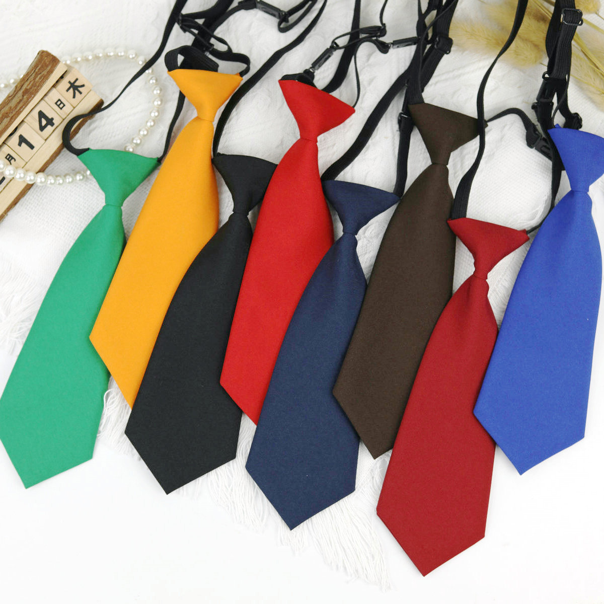 Daily Jk Stropdassen Solide 7Cm Luie Stropdassen Meisjes Kort Overhemd Stropdas Kinderen Studentenkraag School Uniform Accessoires College Vrouwelijke Das