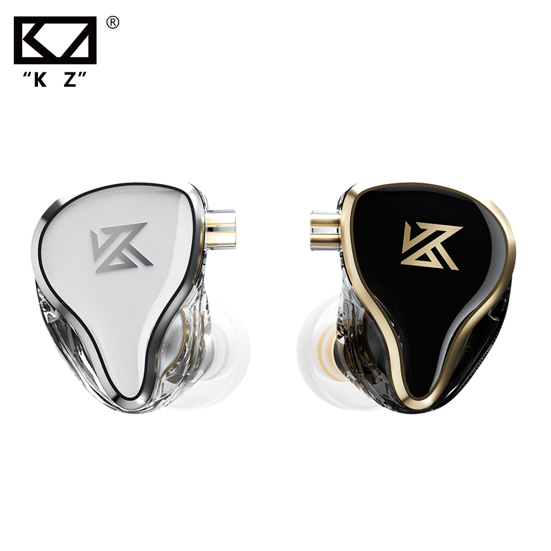 KZ-Écouteurs ZAS 7BA + 1esse Dynamic Hybrid Wired Médiateur phones, HiFi Bass, dehors Médiateur set, Microphones in Ear Monitors