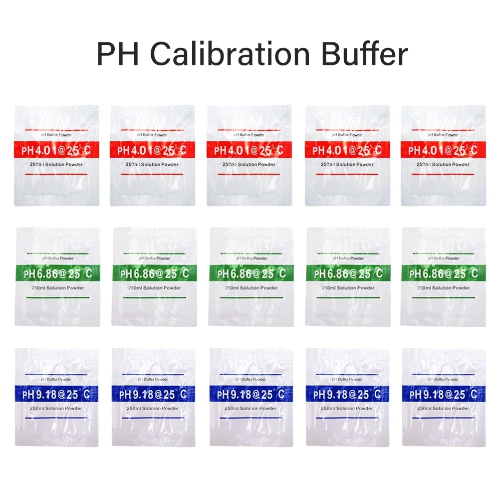 3/6/15 Chiếc PH 4.00 6.86 9.18 Giải Pháp Hiệu Chuẩn Bộ Đệm Bột Độ Chính Xác 0.01PH Cho PH Máy Đồng Hồ kỹ Thuật Số Đo