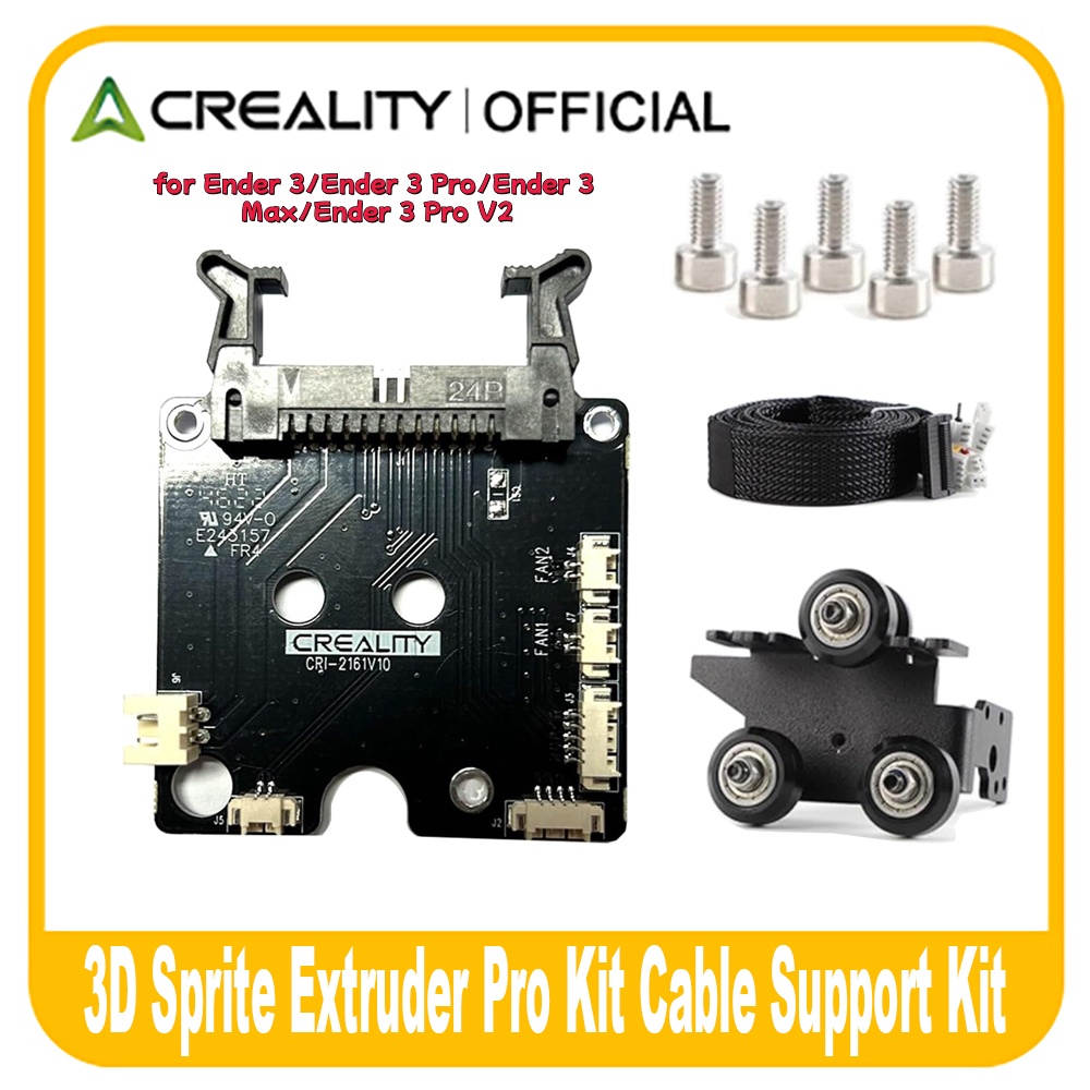 CREALITY 3D Sprite Extruder Pro Kit Kit de soporte de cable para Ender-3/Ender-3 Pro/Ender-3 MAX/Ender-3 V2 piezas de impresora 3D modificadas