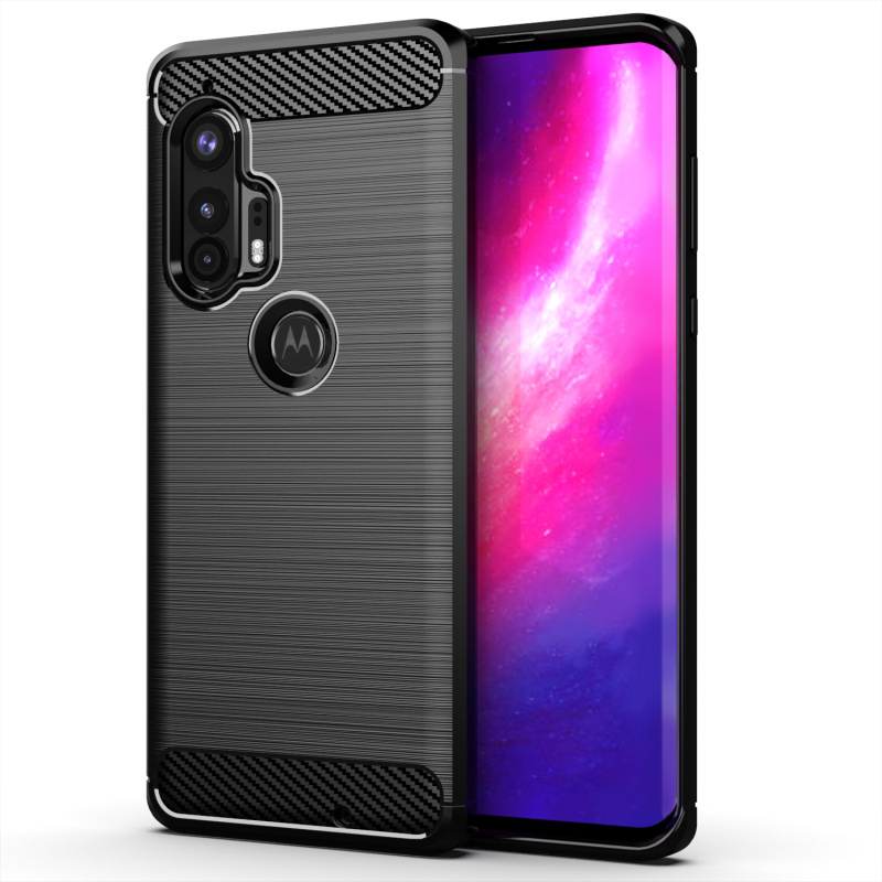 Противоударный силиконовый чехол для Moto Edge Plus чехлы из углеродного волокна, чехол для moto edge + MOTO Edge plus, чехол для телефона с матовой текстурой