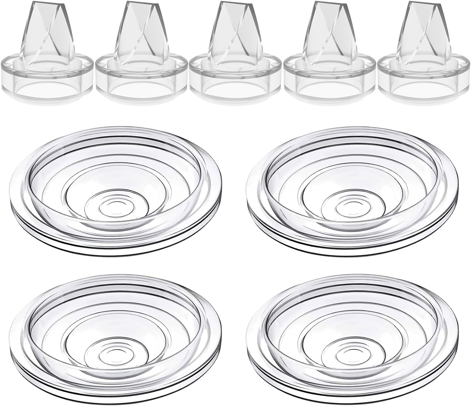 Nueva válvula de pico de pato de silicona y diafragma de silicona, Compatible con piezas de extractor de leche portátiles S12Pro/S9Pro/S12/S9
