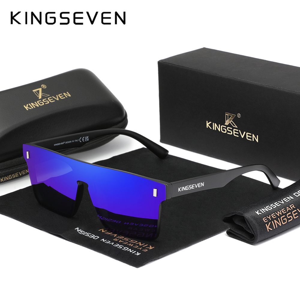 KINGSEVEN – lunettes de soleil polarisées sans monture, pour hommes et femmes, pour la conduite, le camping en plein air, UV400