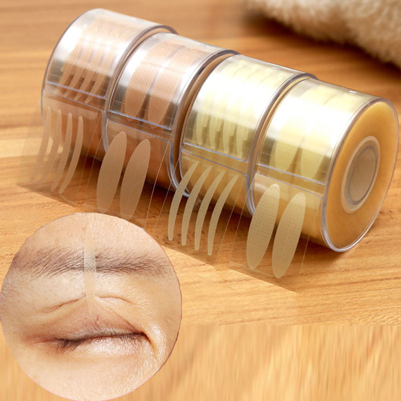 Extensión de pestañas en forma de corte debajo de las pestañas, Gel de silicona médico, parche adhesivo para pestañas, cinta para párpados, herramienta de maquillaje Invisible sensible