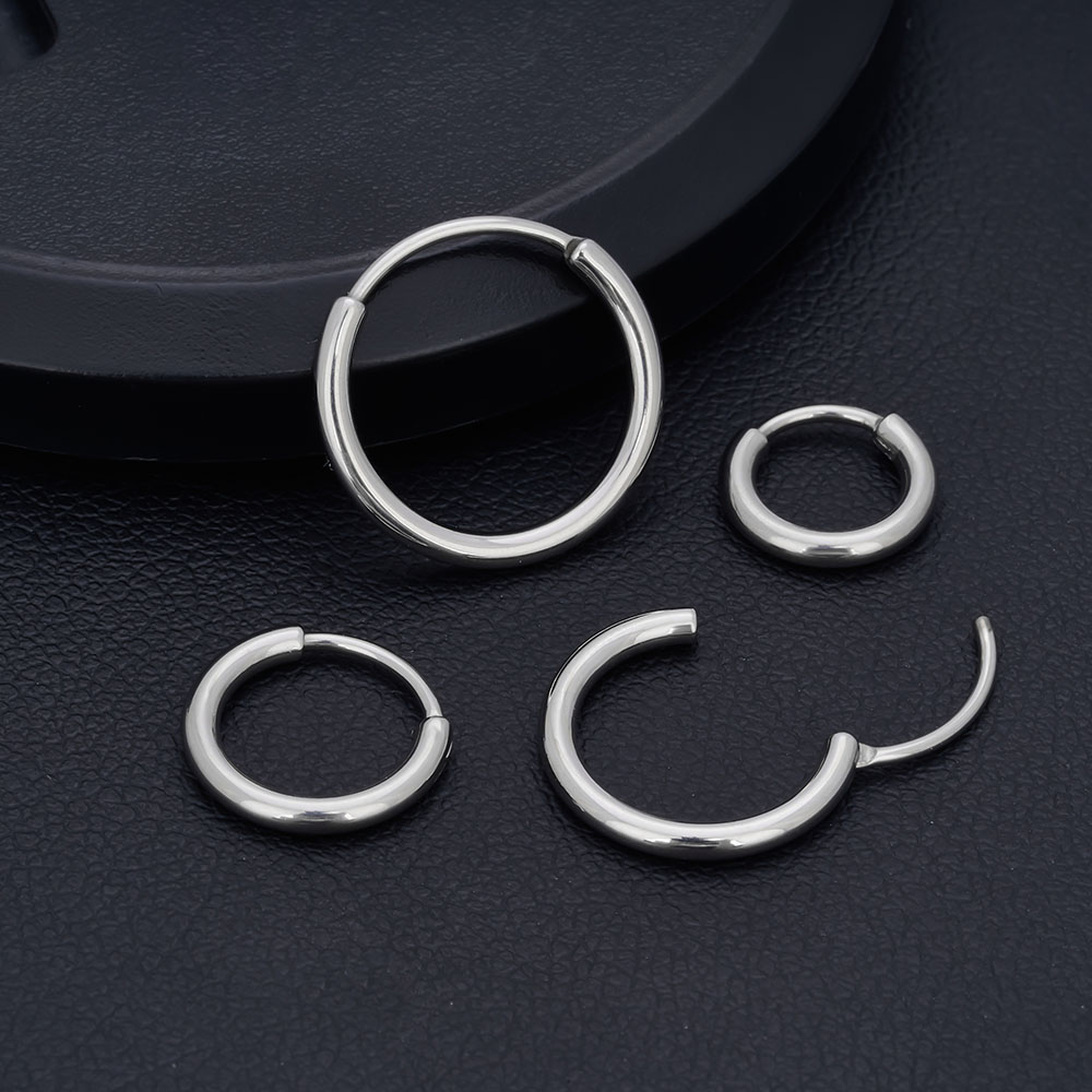 G23 ไทเทเนียมต่างหูวงกลมเปิด Cool Air บุคลิกภาพเปิดผู้ชายและผู้หญิงแฟชั่น Tragus Piercing เครื่องประดับต่างหู