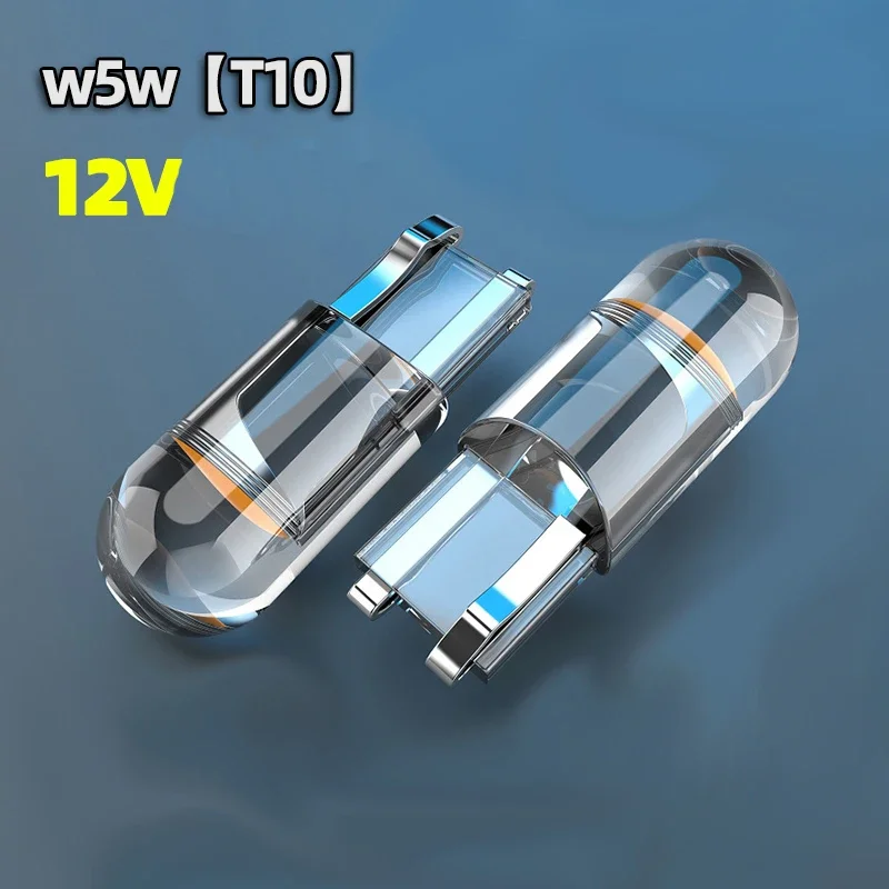 10 Uds T10 W5W COB bombillas LED luces de estacionamiento de cuña para coche lámparas de matrícula de coche luces de lectura de cúpula 12V Universal