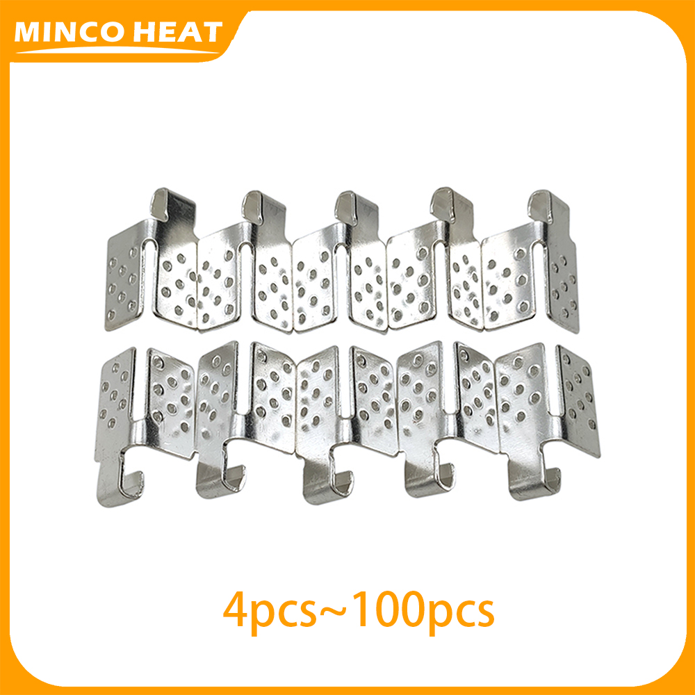 Minco Heat 電気床暖房フィルムクリップアクセサリー接続クランプ 4 〜 100 個