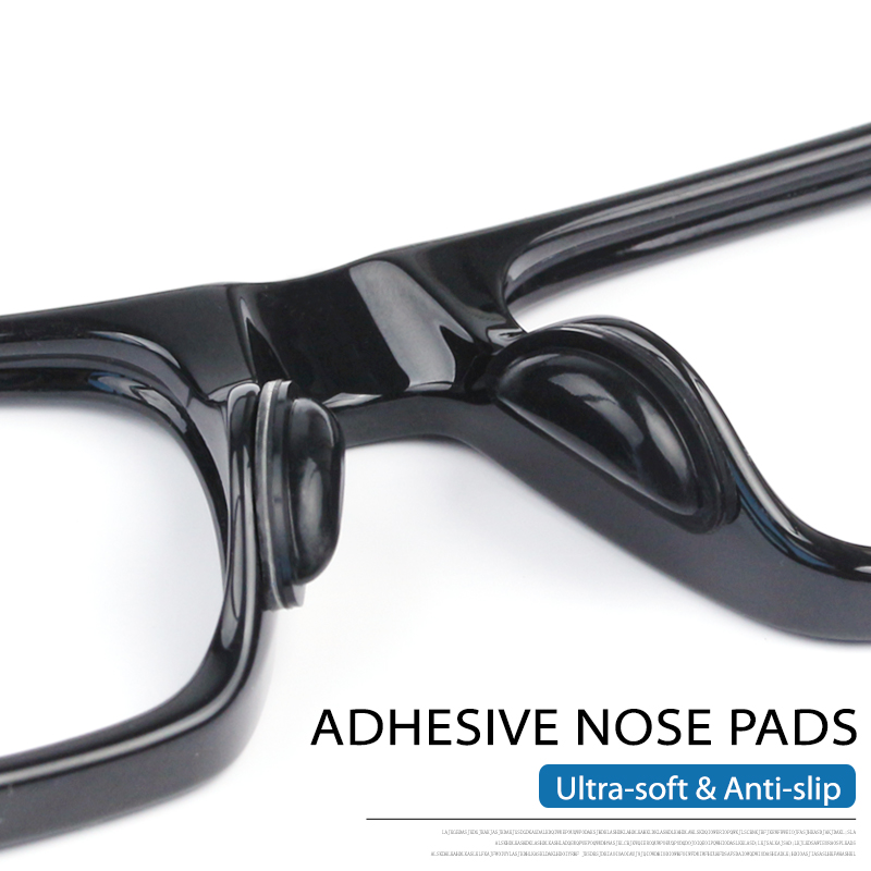 COLOR_MAX Almohadillas nasales de silicona para gafas Adhesivas de silicona antideslizantes en almohadillas nasales para gafas de sol 5 pares