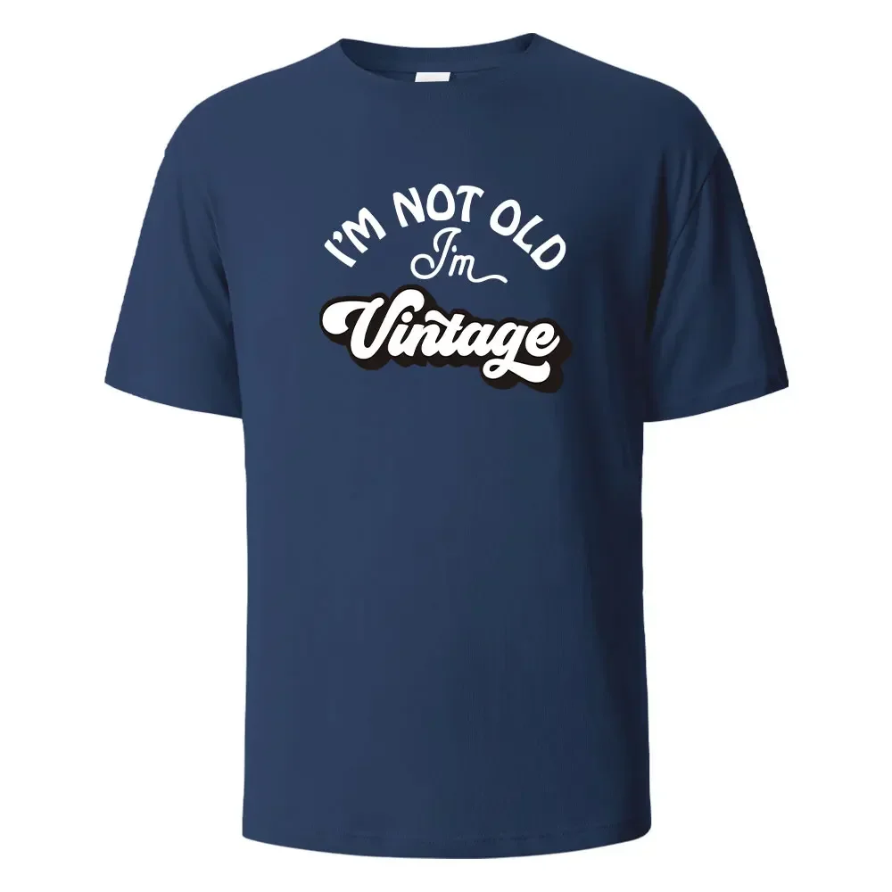 Nie jestem stary T-Shirt z nadrukiem letnie koszulki dla mężczyzn kobiet 100% bawełniane bluzki z okrągłym dekoltem typu Oversize z krótkim rękawem