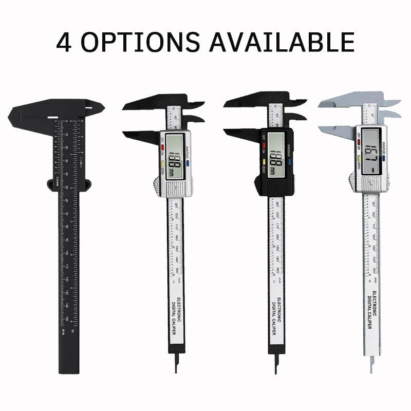 1PC plastique vernier étrier affichage numérique étrier Mini texte jouer étrier étudiant vernier règle 0 à 150mm outil de mesure